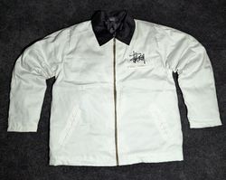 Stussy Detroit Rework Style White Jackets