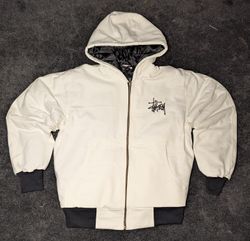 Stussy Active Rework Style White Jackets