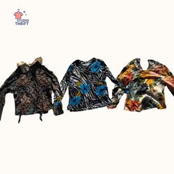 Y2K Retro Print Long Sleeve Tops(FS-002)
