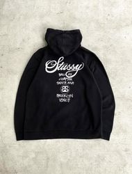 Stussy rework style ss pullover hoodie