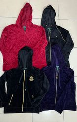Ralph Lauren Velour Zip-Up Kapuzenjacke