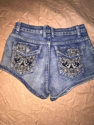 Shorts en denim Y2K BN026
