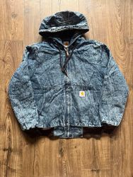 Carhartt Rework Style Denim Washed Jackets