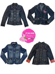 Chaquetas de mezclilla de botón Y2K