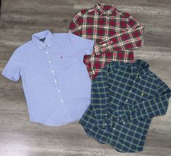 1606 - Camisas Masculinas Ralph Lauren de Mangas C..