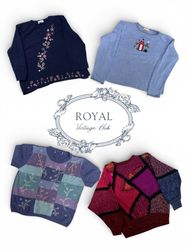 Conjunto de punto Cottagecore acogedor Vintage / Y..