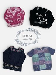 Conjunto de Punto Vintage Cottagecore Y2K