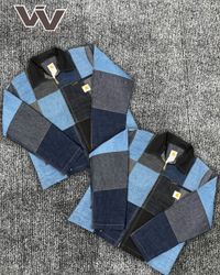 Carhartt überarbeiteter Stil Denim-Patchwork Detro..