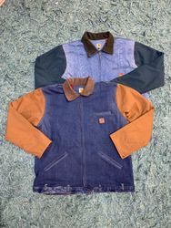 Upcycle Carhartt Denim + Canvas Jacke