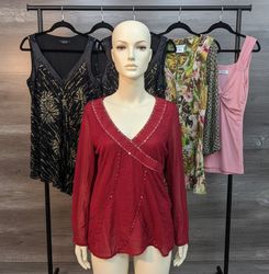 1613 - Y2K Style Mix Blouse Serenique & FayeAura M..