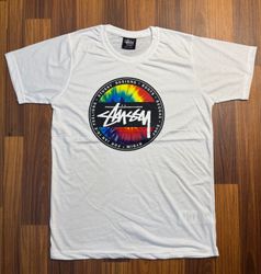 Stussy rework style tie dye printed tee