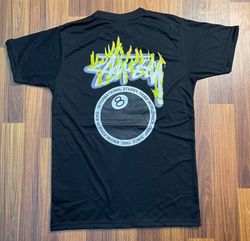 Stussy rework style 8 ball black tee