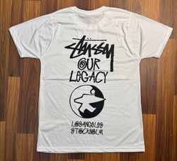 Stussy rework style printed tee