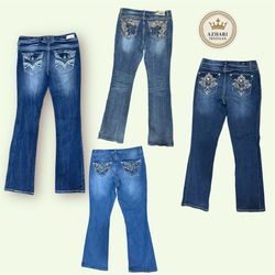 Y2K únicos jeans embellecidos 10 pcs a 178