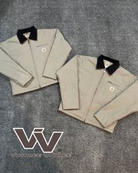 Vestes Detroit Carhartt retravaillées style crème ..