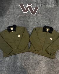 Carhartt reworked style olive colour Detroit jacke..