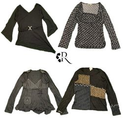 Camisetas de Mangas Longas Y2K Date Night RW-1401