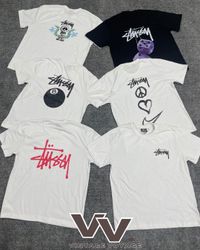 Stussy überarbeitetes stilvolles bedrucktes T-Shir..