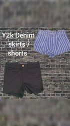 Y2k Denim shorts and skirts