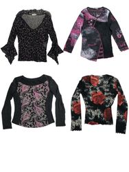 Y2K European Fairycore Tops: RE-019