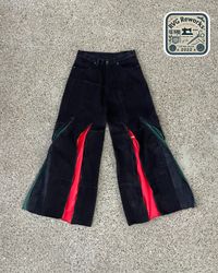 アップサイクルドジップパネルデニムジーンズ