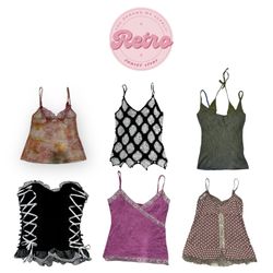 Y2k cami tops premium mix bundle (E)