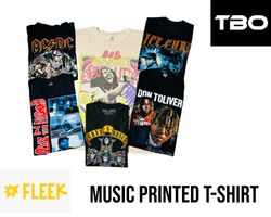 Camiseta impresa de música