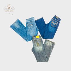 Y2K 90s Embroidery Flare Jeans