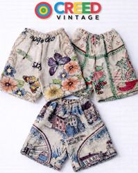 Shorts en tapisserie upcyclés CR5716
