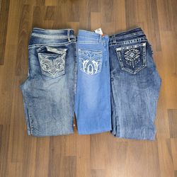 Jeans a zampa d'elefante in stile Y2K AV-0553