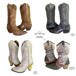 Op vintage Designer Cowboy Boots
