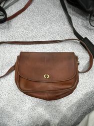 Leather coach bag