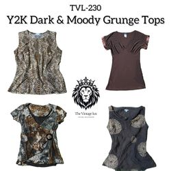 Y2K Dark & Moody Grunge Grunge Tops (TVL-230)