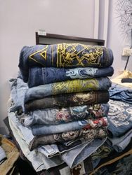 日本の刺繍バッグジーンズ