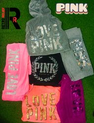 Pacote de Hoodies e Calças PINK Mix
