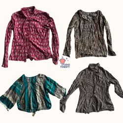 Y2K Metallic Bundle - Shimmer Floral Abstract Mix(..