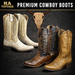 Botas de vaquero vintage premium 👢