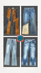 Y2K Denim Flared Jeans