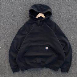 Pull à capuche noir rework Carhartt