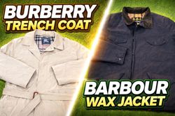 Burberry Trench Coat & Barbour Wax Jacket