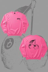 Felpe Cherry Girls Stussy in stile Rework