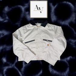 Giubbotti accorciati crema in stile rework Carhart..