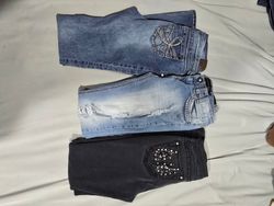 Jeans évasés/Bootcut Y2K et jeans embellis/brodés