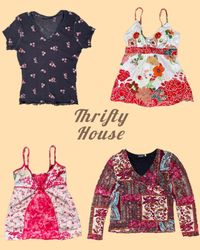 Soft Girl Y2k Floral & Boho Tops(TH/015)