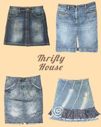 Y2k-Inspired Distressed Denim Midi Skirts(TH/010)