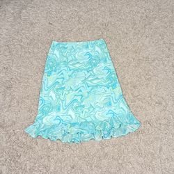 Y2K POLY SKIRTS (BLUE)- BUNDLE 18