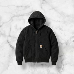 Vestes à capuche noires style rework Carhartt