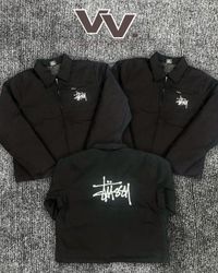 Stussy reworked style black Detroit jackets #2612