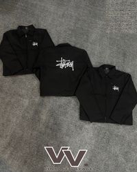 Stussy reworked style black Detroit jackets #2612