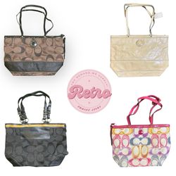 Vintage Coach Signature Canvas Tote Bag – Klassisc..